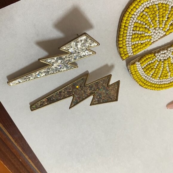 Lot of 4 beaded handmade beaded BOHO earrings - Picture 5 of 5